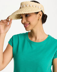Chico's | Chico's x Romi Captiva Visor Hat/ Cream