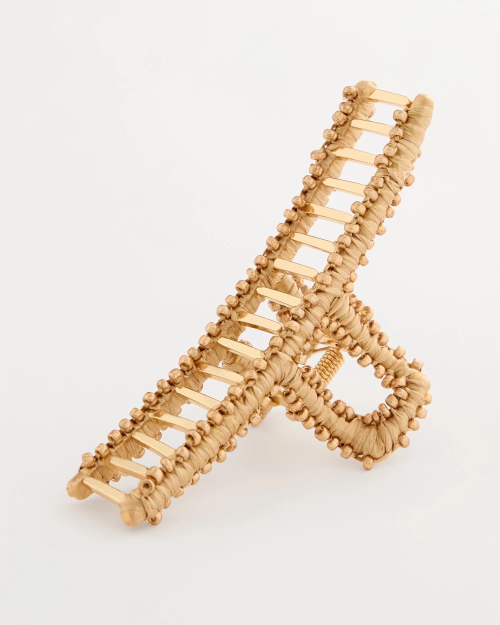 Chico's | Raffia Hair Clip/ Metallic