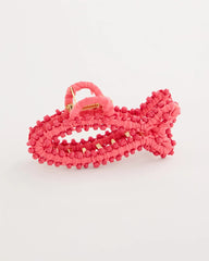 Chico's | Coral Fish Raffia Hair Clip/ Coral