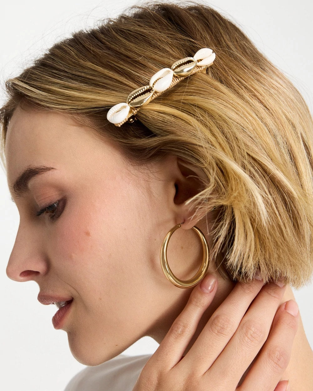 Chico's | Seashell-Inspired Hair Clip Set/ Gold
