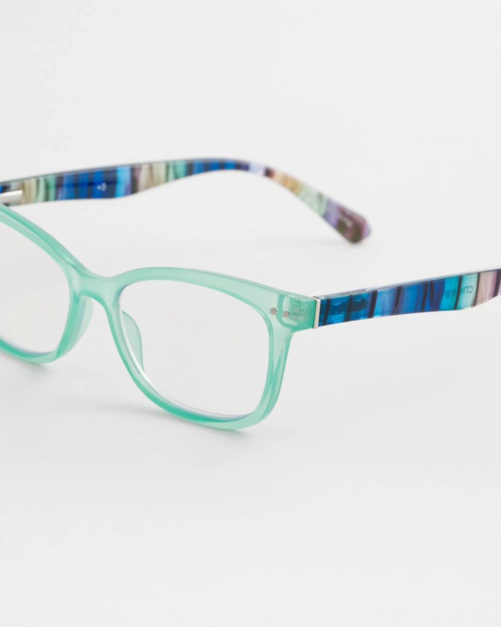 Chico's | Multi-Stripe Square Readers/ Green