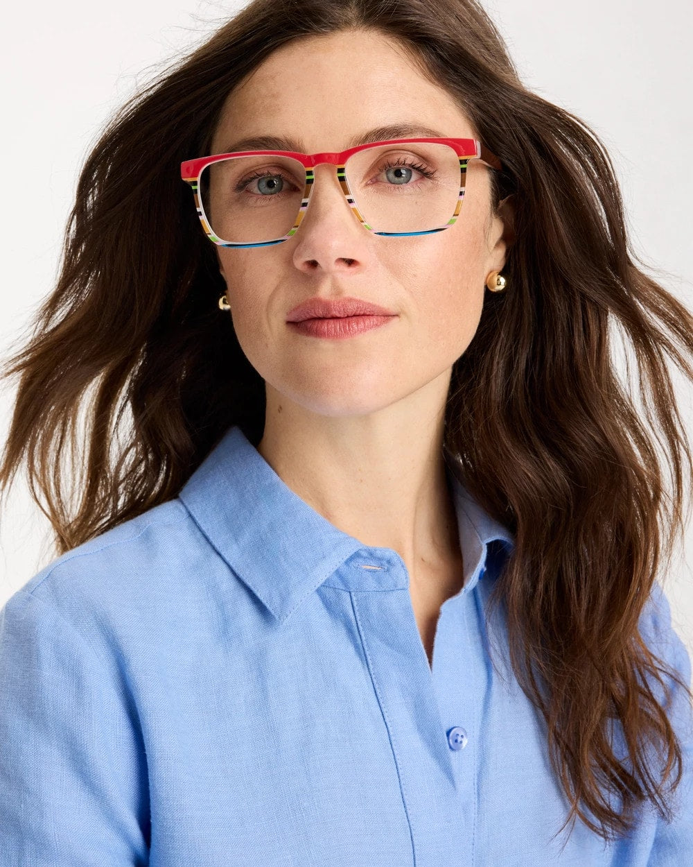 Chico's | Red Striped Readers/ Multi