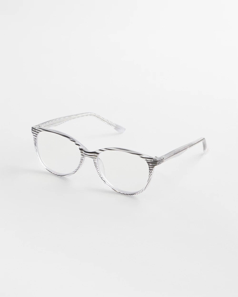 Chico's | Stripe and Polka Dot Readers/ Purple/Black