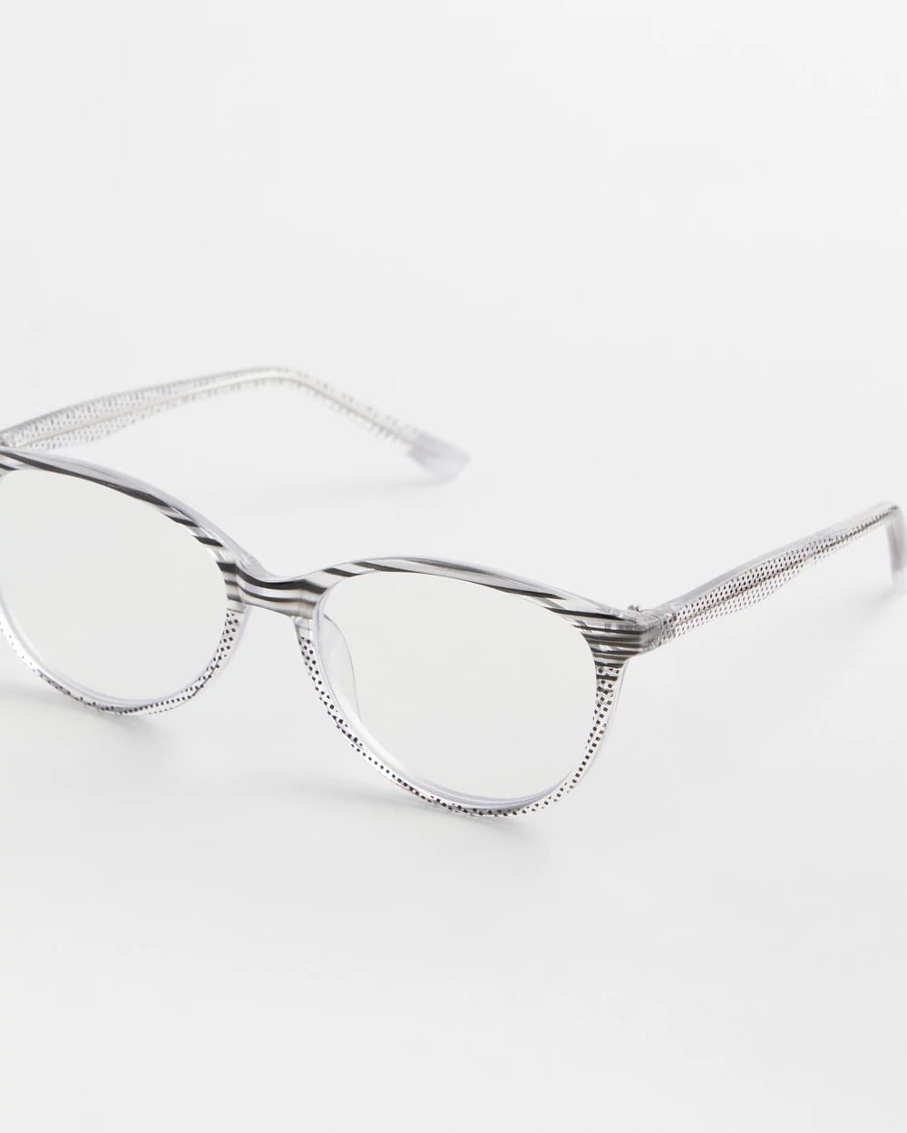 Chico's | Stripe and Polka Dot Readers/ Purple/Black