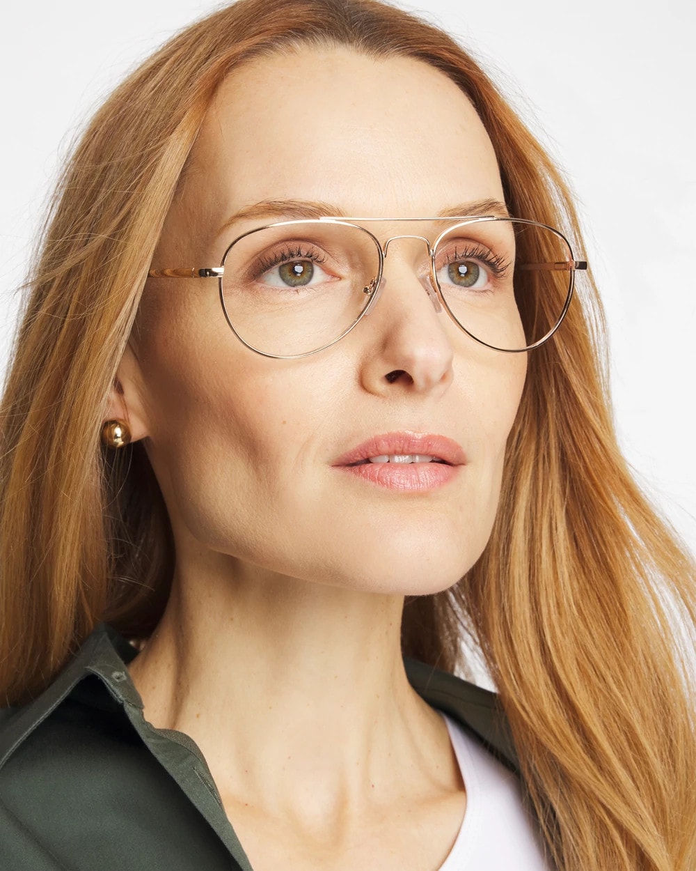Chico's | Metal Aviator Readers/ Gold