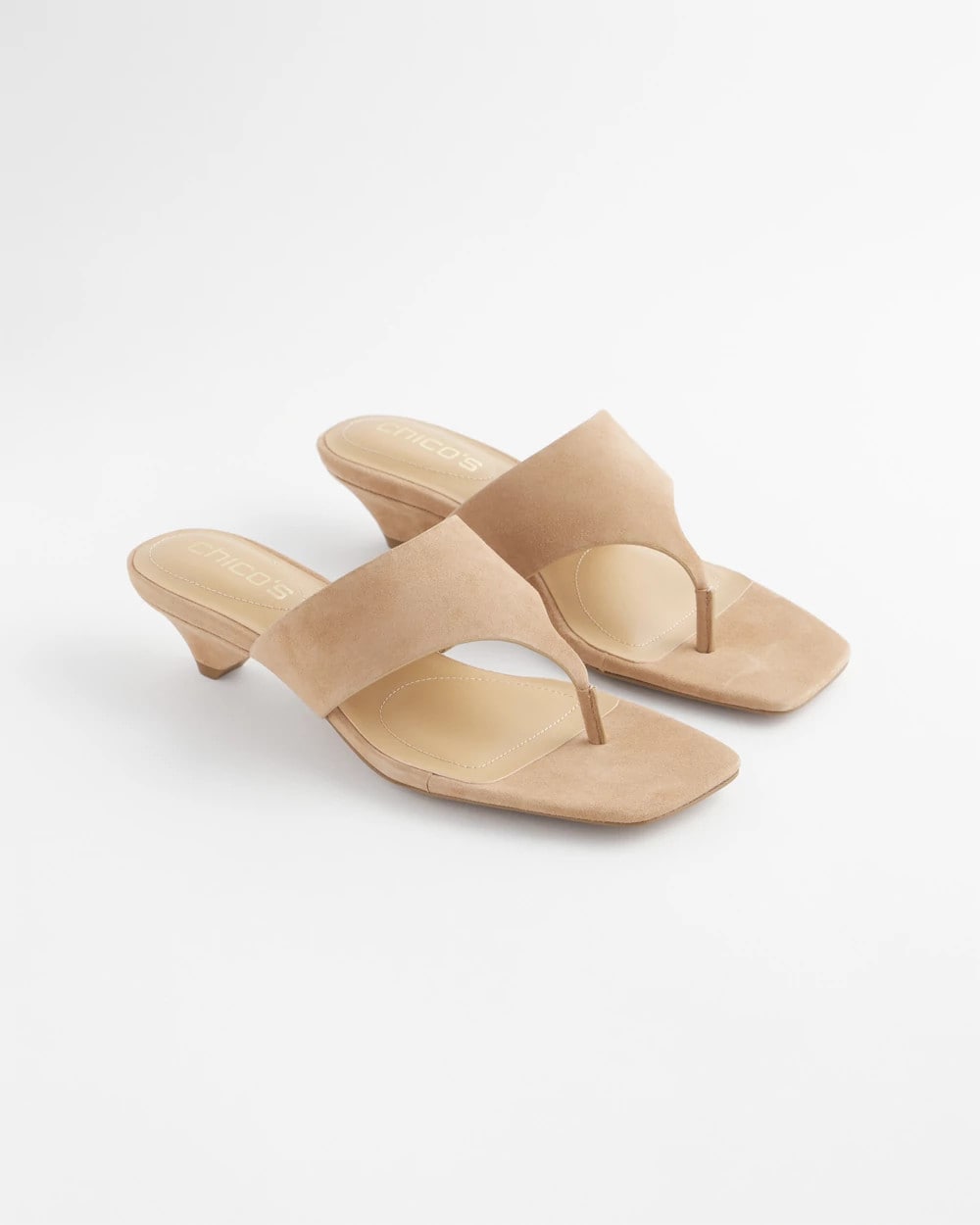 Chico's | Julia Suede Kitten Heel/ Light Tan