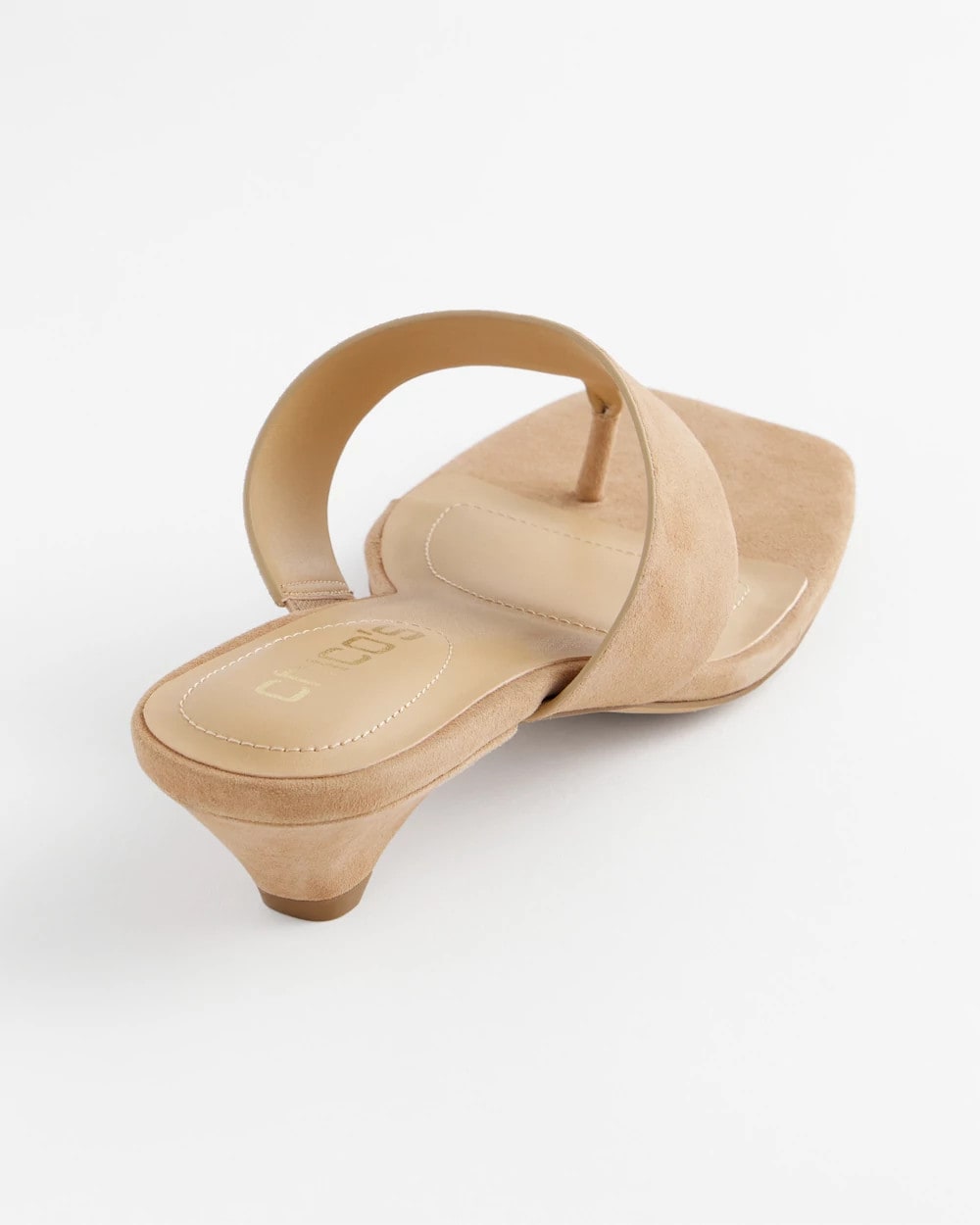 Chico's | Julia Suede Kitten Heel/ Light Tan