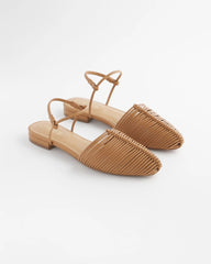 Chico's | Woven Slingback Sandals/ Tan