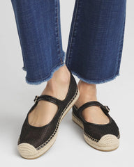 Chico's | Eliana Mesh Mary Jane Espadrille/ Black