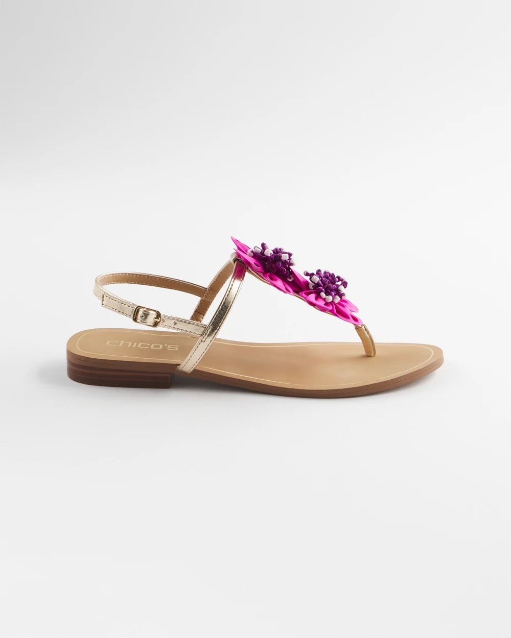 Chico's | Sunset Flower Sandal/ Pink