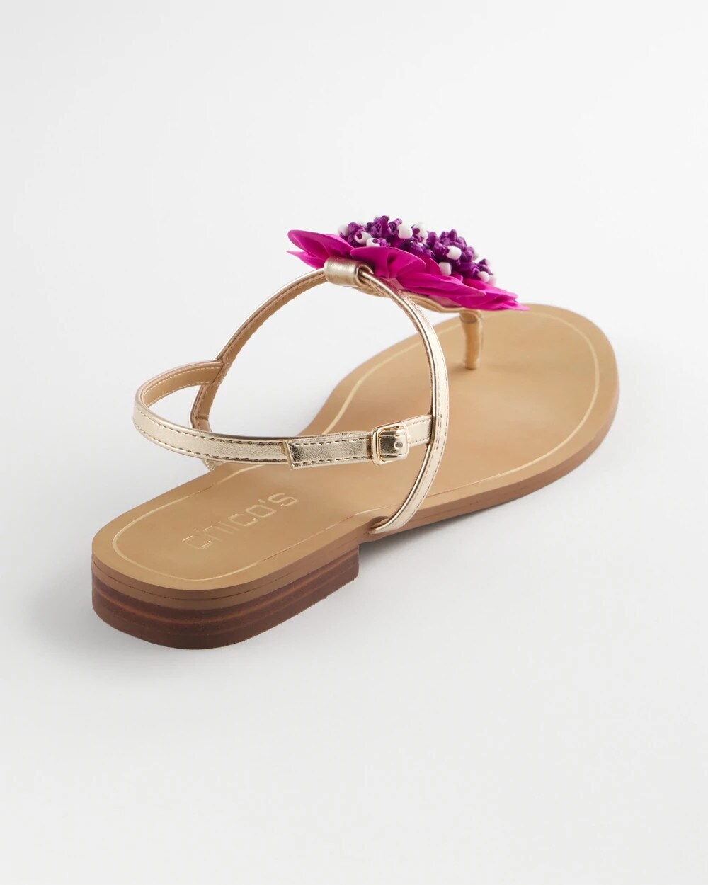 Chico's | Sunset Flower Sandal/ Pink
