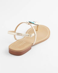 Chico's | Beach Parrot T-Strap Sandals/ Multi