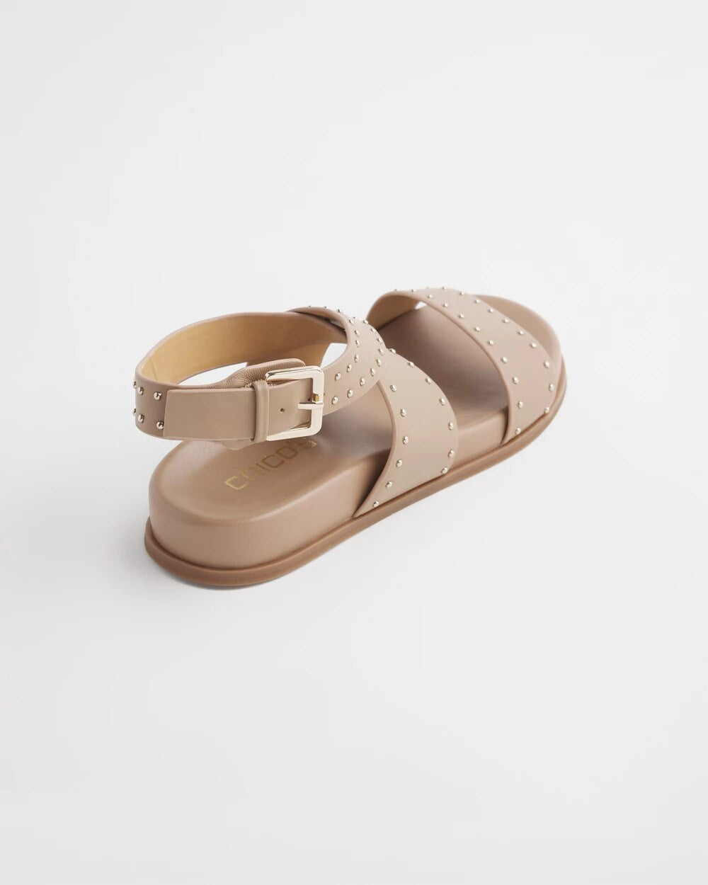 Chico's | Tan Leather Sandals/ Dark Natural