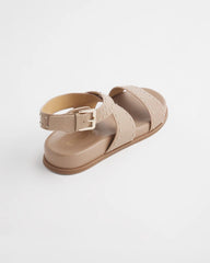 Chico's | Tan Leather Sandals/ Dark Natural