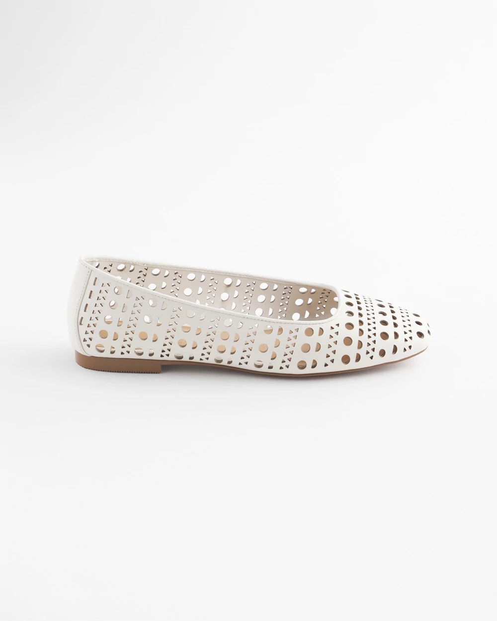 Chico's | Cutout Ballet Flats/ Alabaster