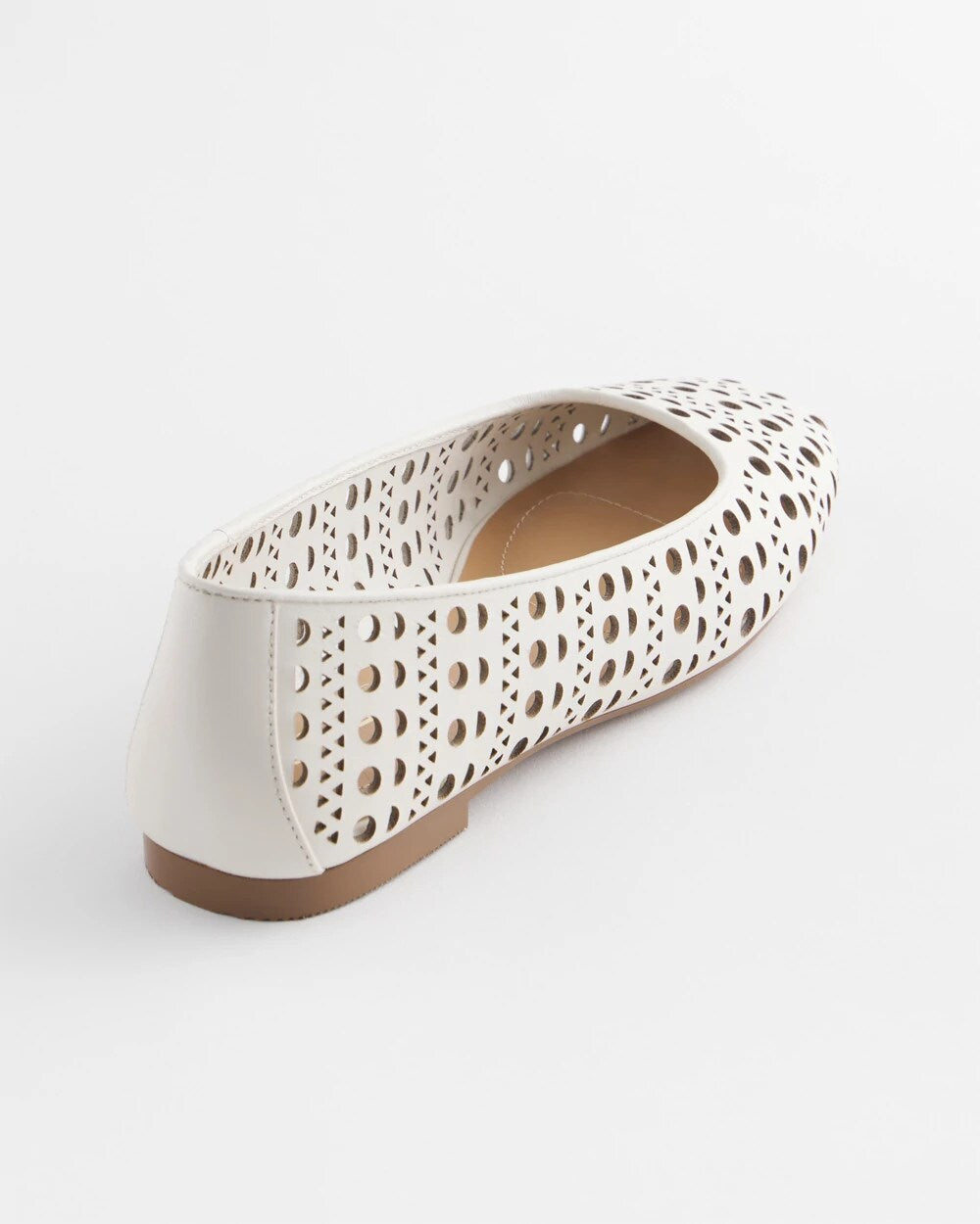 Chico's | Cutout Ballet Flats/ Alabaster