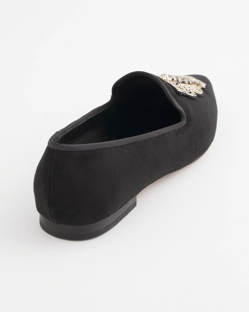 Chico's | Black Microsuede Loafers/ Black
