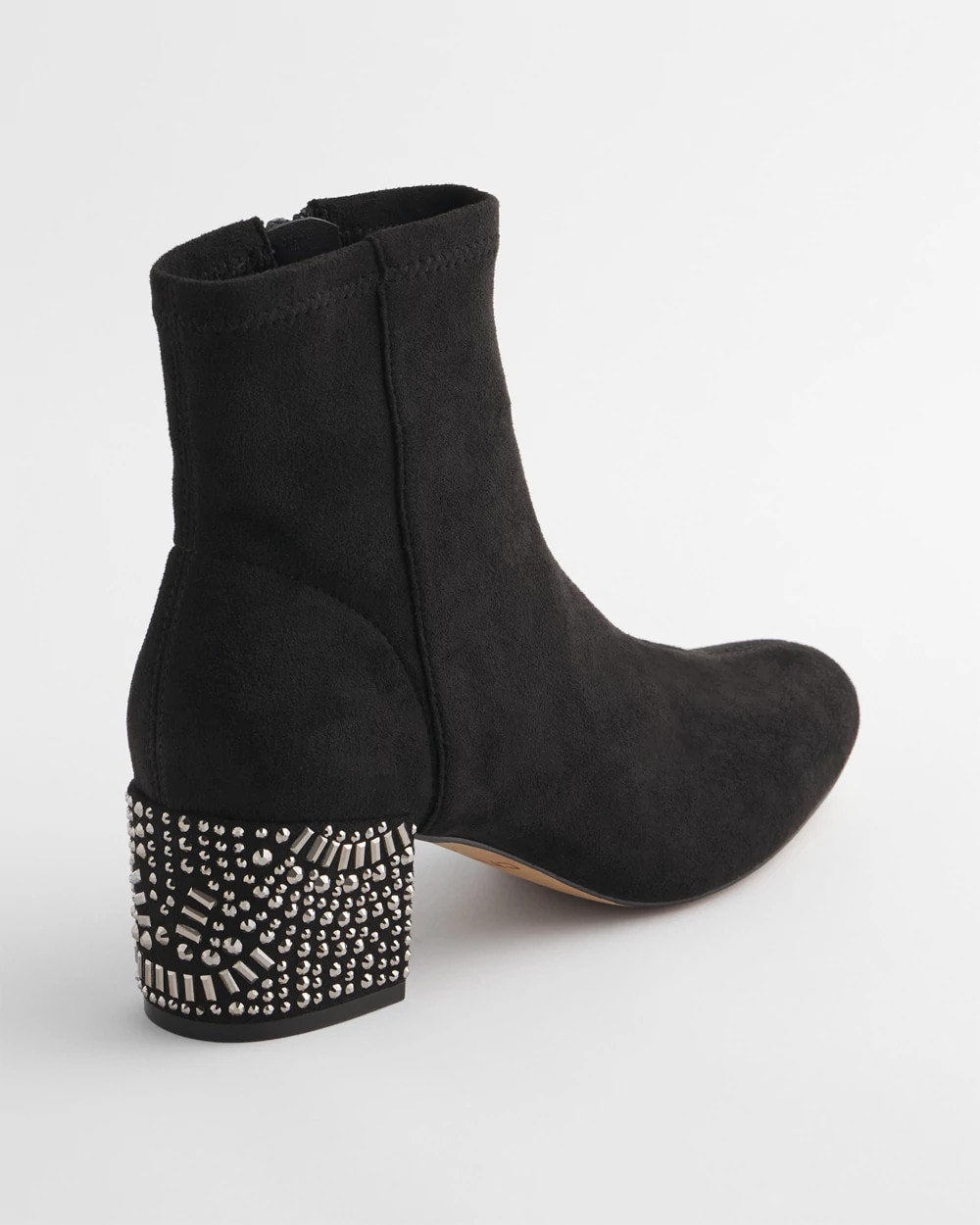 Chico's | Embellished Destiny Art Deco Boot Heels/ Black