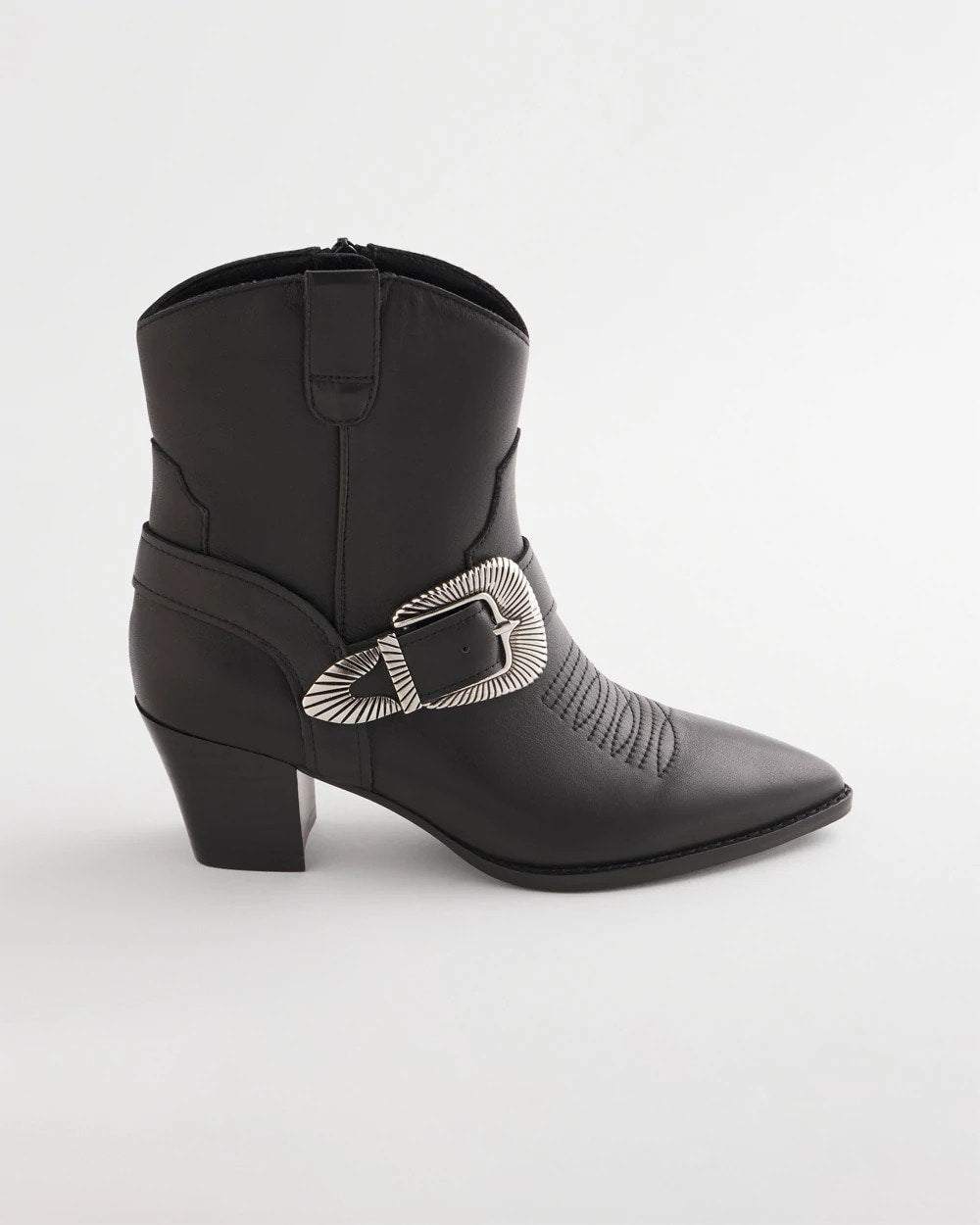 Chico's | Kris Western Buckle Boots/ Black