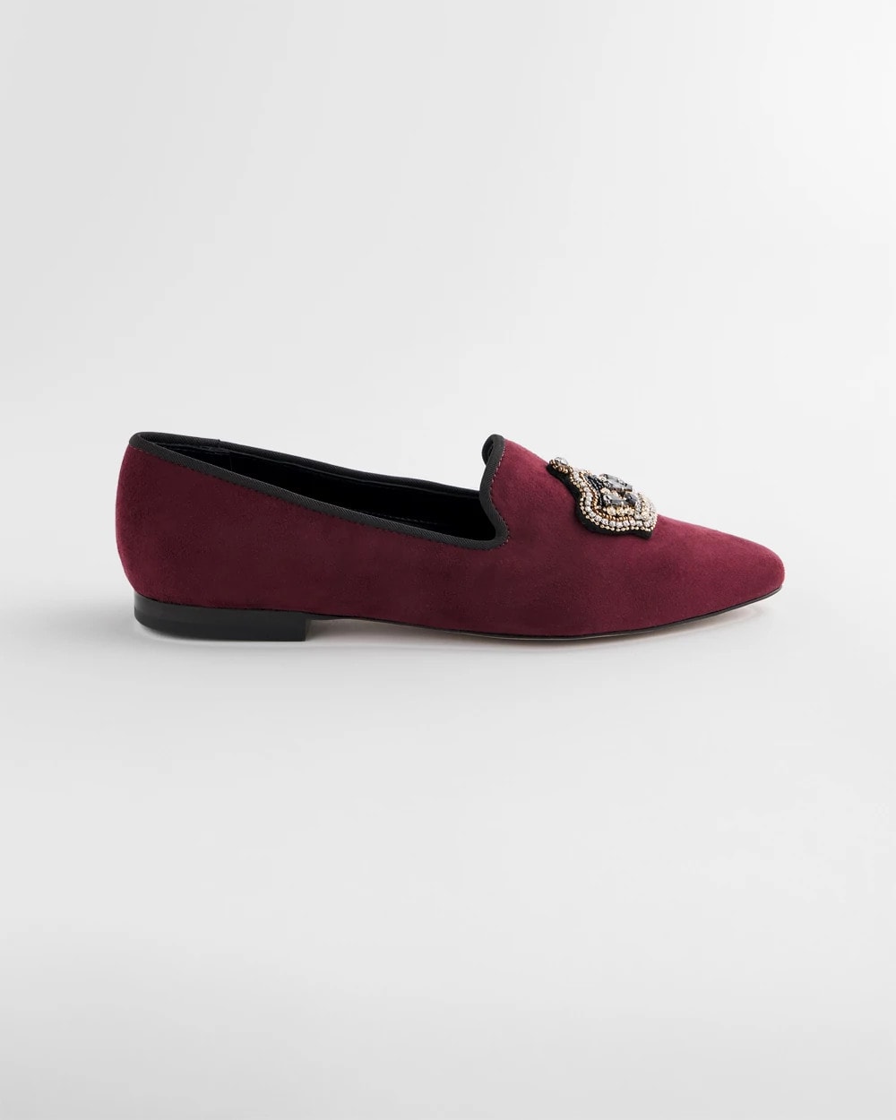 Chico's | Grace Queen Bee Slip-On Loafers/ Blackened Burgundy