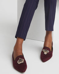 Chico's | Grace Queen Bee Slip-On Loafers/ Blackened Burgundy