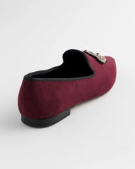 Chico's | Grace Queen Bee Slip-On Loafers/ Blackened Burgundy