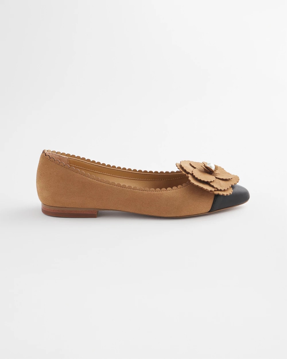 Chico's | Microsuede Ballet Flats/ Caramel Apple