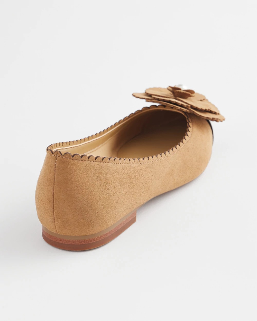 Chico's | Microsuede Ballet Flats/ Caramel Apple