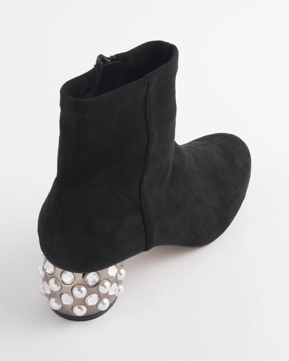 Chico's | Danika Embellished Vegan Suede Boots/ Black