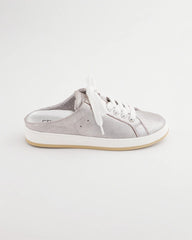 Chico's | Metallic Snap Slip-On Sneakers/ Metallic Silver