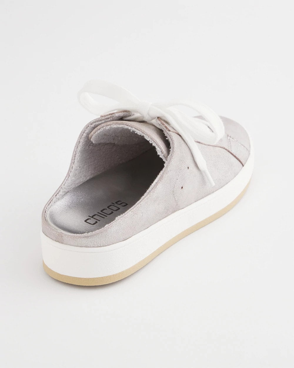 Chico's | Metallic Snap Slip-On Sneakers/ Metallic Silver