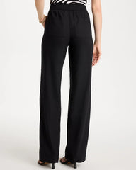 Chico's | Pull-On Wide-Leg Linen Pants/ Black