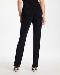 Chico's | Petite Travelers™ Crinkle Textured Pants/ Black