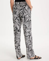Chico's | Geo Pull-On Wide-Leg Linen Pants/ Alabaster