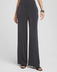 Chico's | Petite Travelers™ Wide-Leg Pocket Pants/ Lavastone
