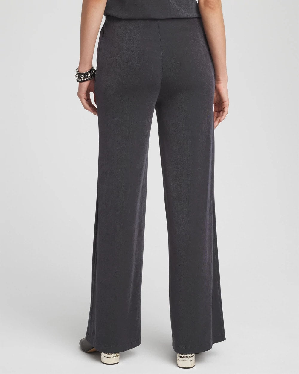 Chico's | Petite Travelers™ Wide-Leg Pocket Pants/ Lavastone