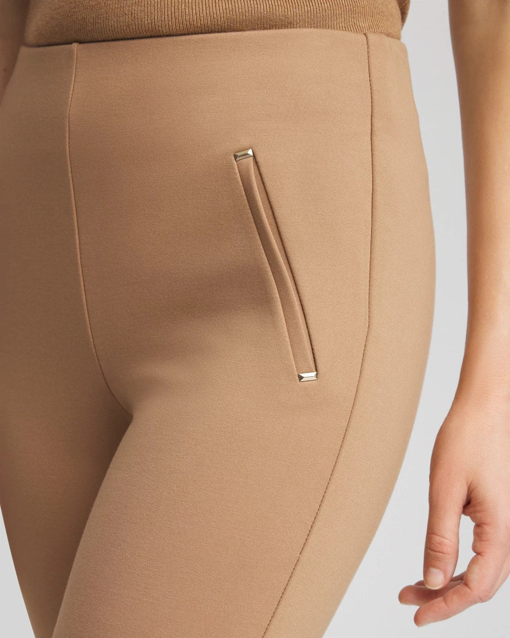 Chico's | Juliet Slim Trim Detail Pants/ Caramel Apple