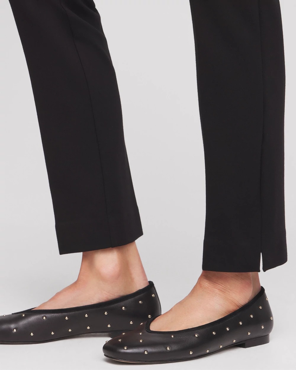 Chico's | Juliet Slim Trim Detail Ankle Pants/ Black