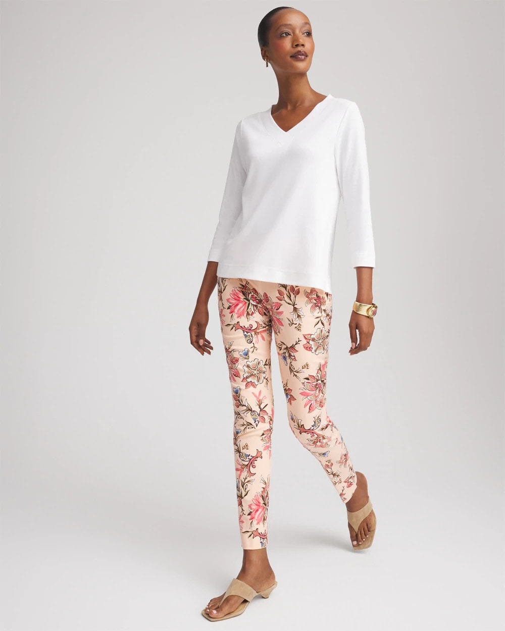 Chico's | Brigitte™ Pull-On Slim Ankle Pants/ Blushed