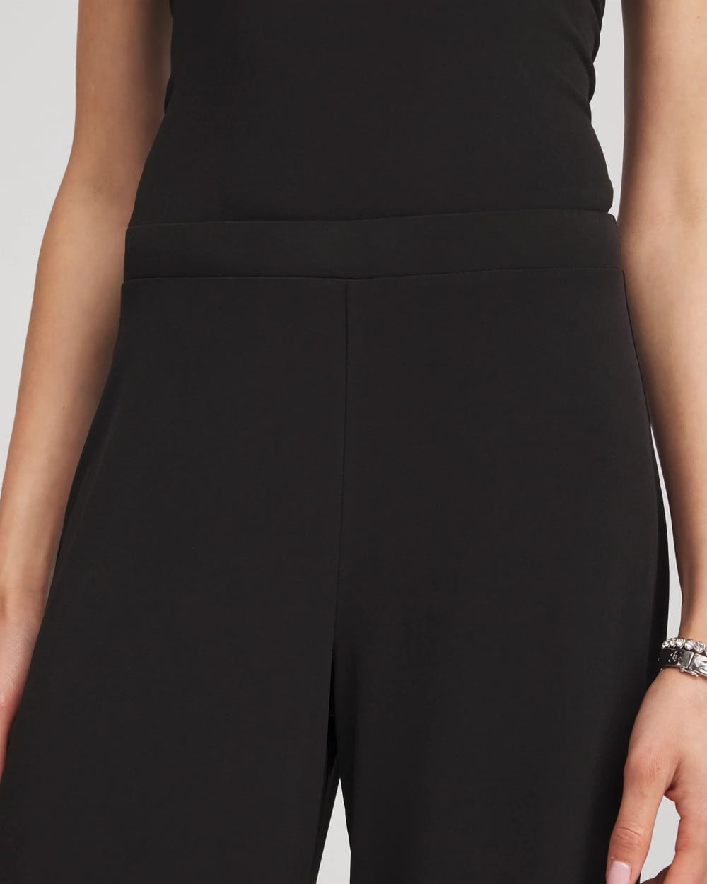 Chico's | Travelers™ Knit Wide-Leg Pants/ Black