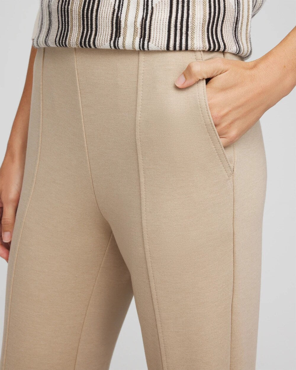 Chico's | Juliet Straight Ankle Pants/ Taupe Heather
