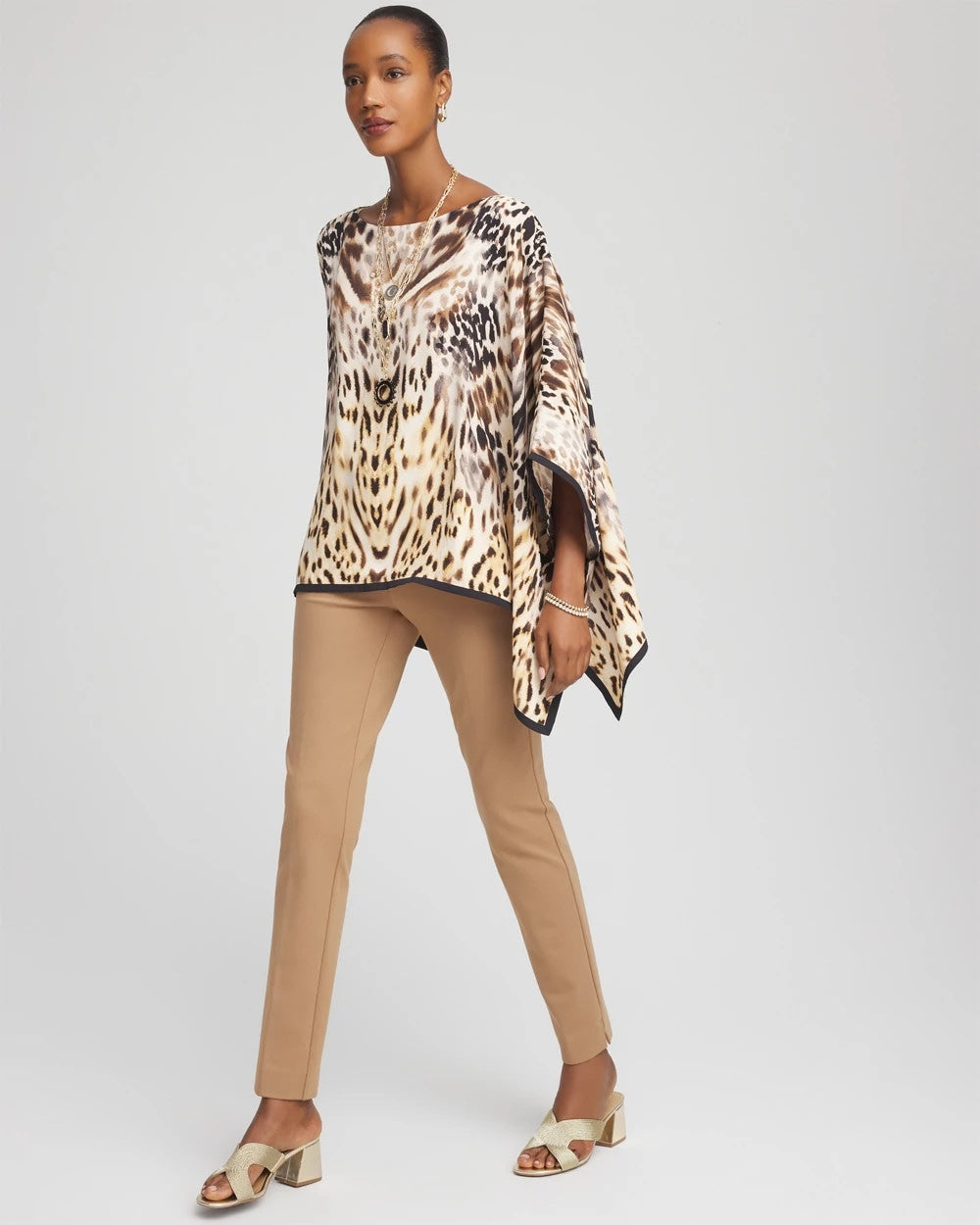 Chico's | Juliet Slim Trim Detail Ankle Pants/ Caramel Apple