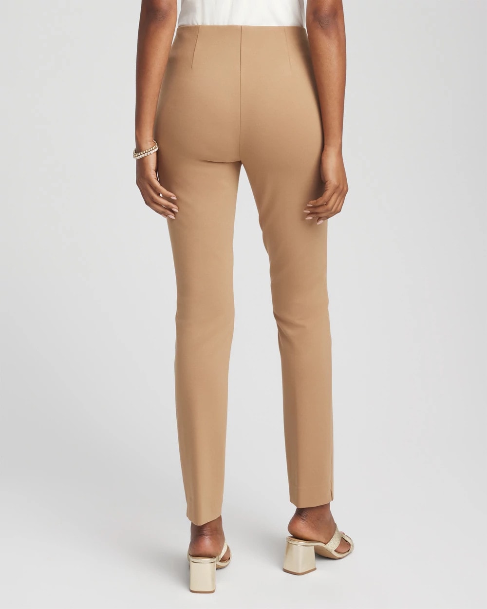 Chico's | Juliet Slim Trim Detail Ankle Pants/ Caramel Apple