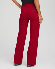 Chico's | Emme Wide-Leg Trouser Ponte Pants/ Carmine Red