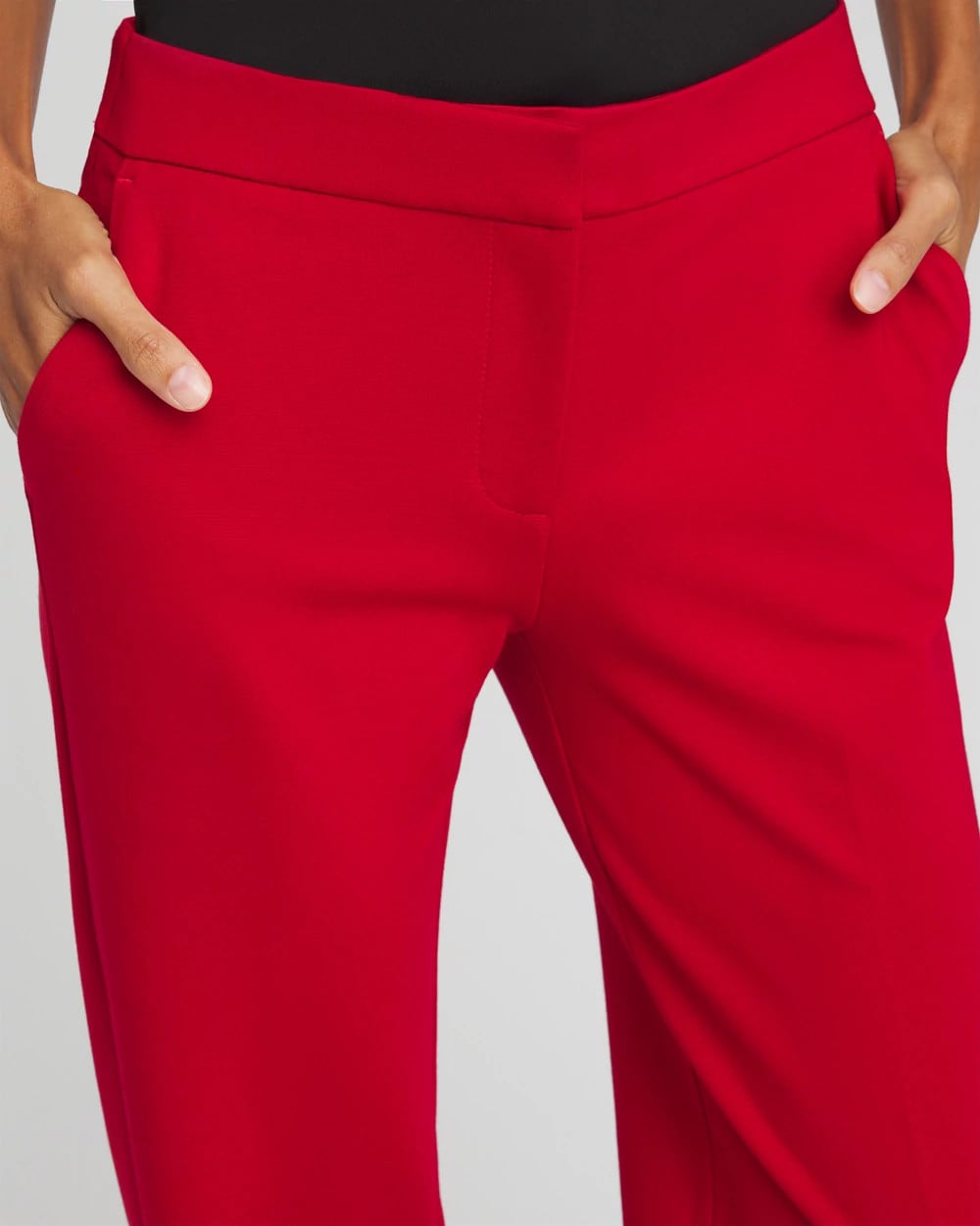Chico's | Emme Wide-Leg Trouser Ponte Pants/ Carmine Red