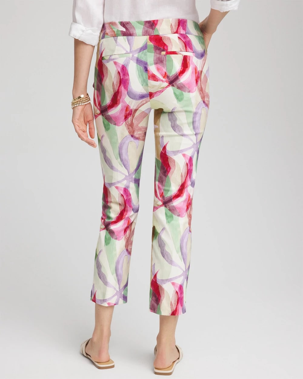 Chico's | Brigitte™ Slub Slim Cropped Pants/ Ecru