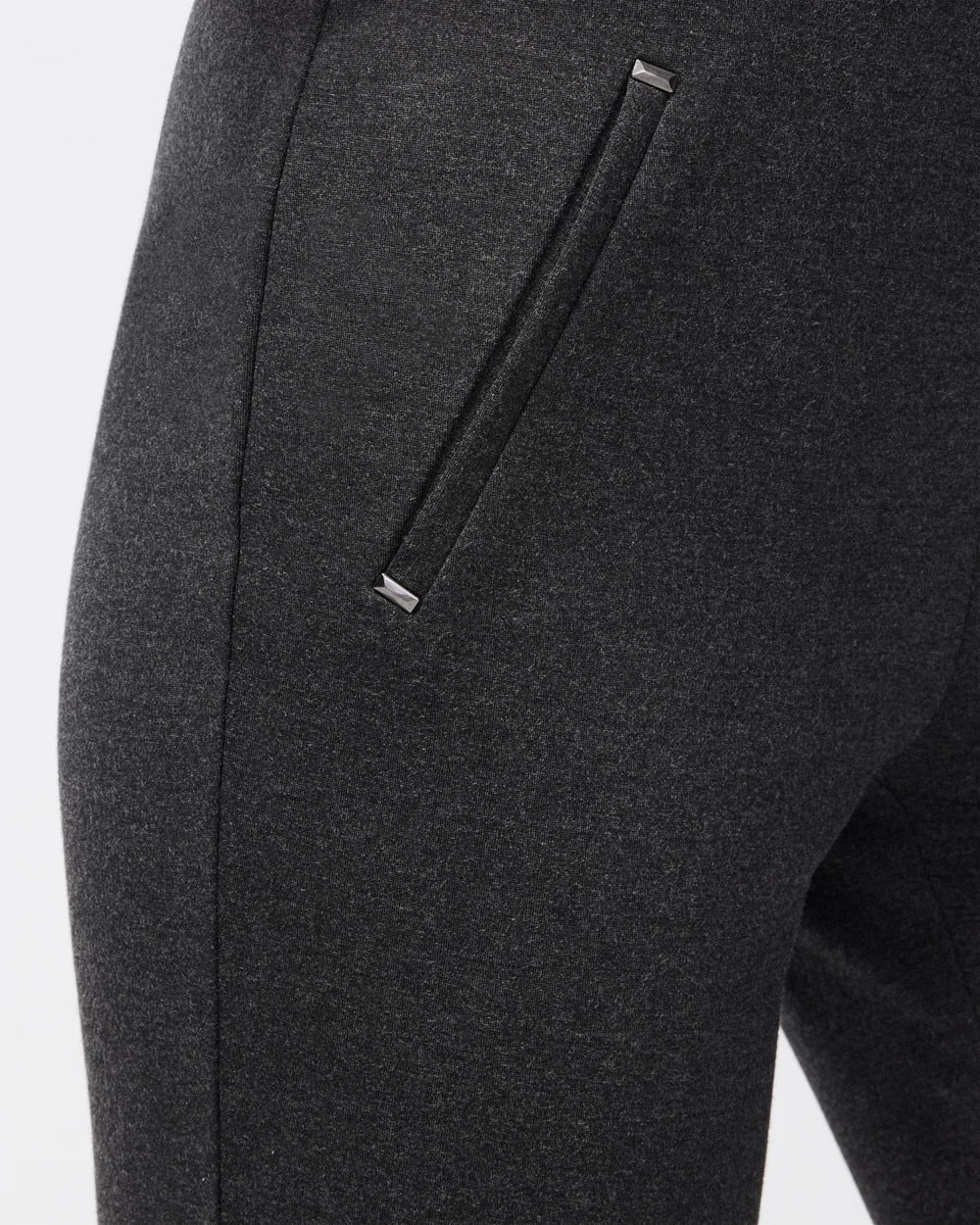 Chico's | Juliet Trim Detail Ponte Pants/ Graphite Heather Gray