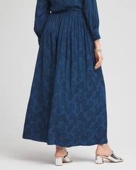 Chico's | Jacquard Culotte Wide-Leg Pants/ Seaport