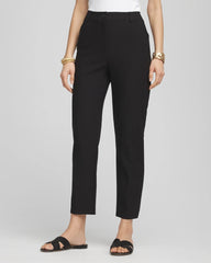 Chico's | Lightweight Juliet Straight Ankle Pants/ Black