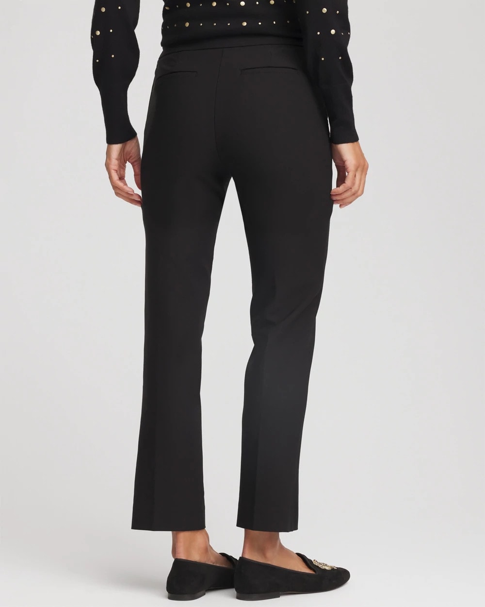 Chico's | Lightweight Juliet Straight Ankle Pants/ Black
